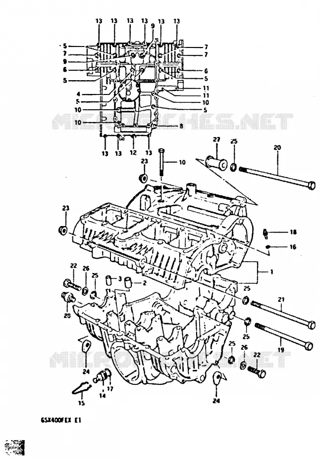 CARTER Suzuki MOTO 400 GSX 1981  GSX400FEX
