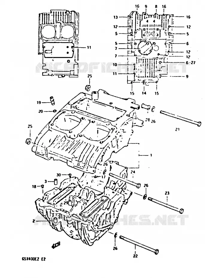 CARTER Suzuki MOTO 400 GSX 1982  GSX400EZ