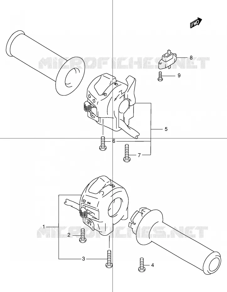 COMMODOS (GSF600SY/SUY/SK1/SK2/SUK1/SUK2) Suzuki MOTO 600 BANDIT 2000  GSF600UY(E2)