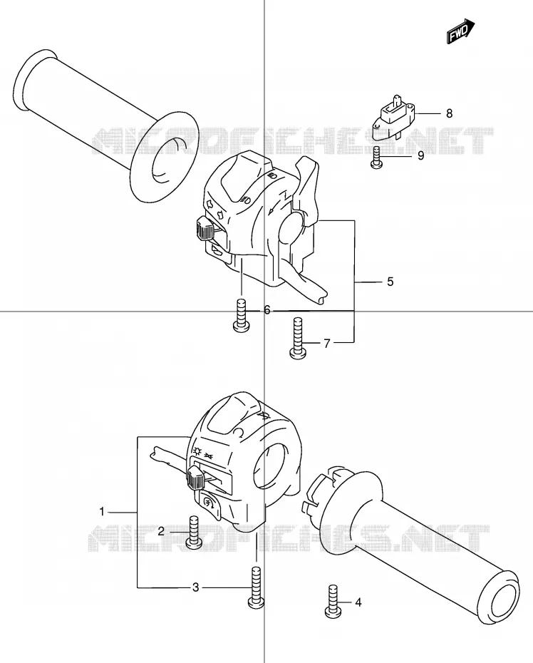COMMODOS (GSF600Y/UY/K1/K2/UK1/UK2) Suzuki MOTO 600 BANDIT 2003  GSF600SUK3(E2)