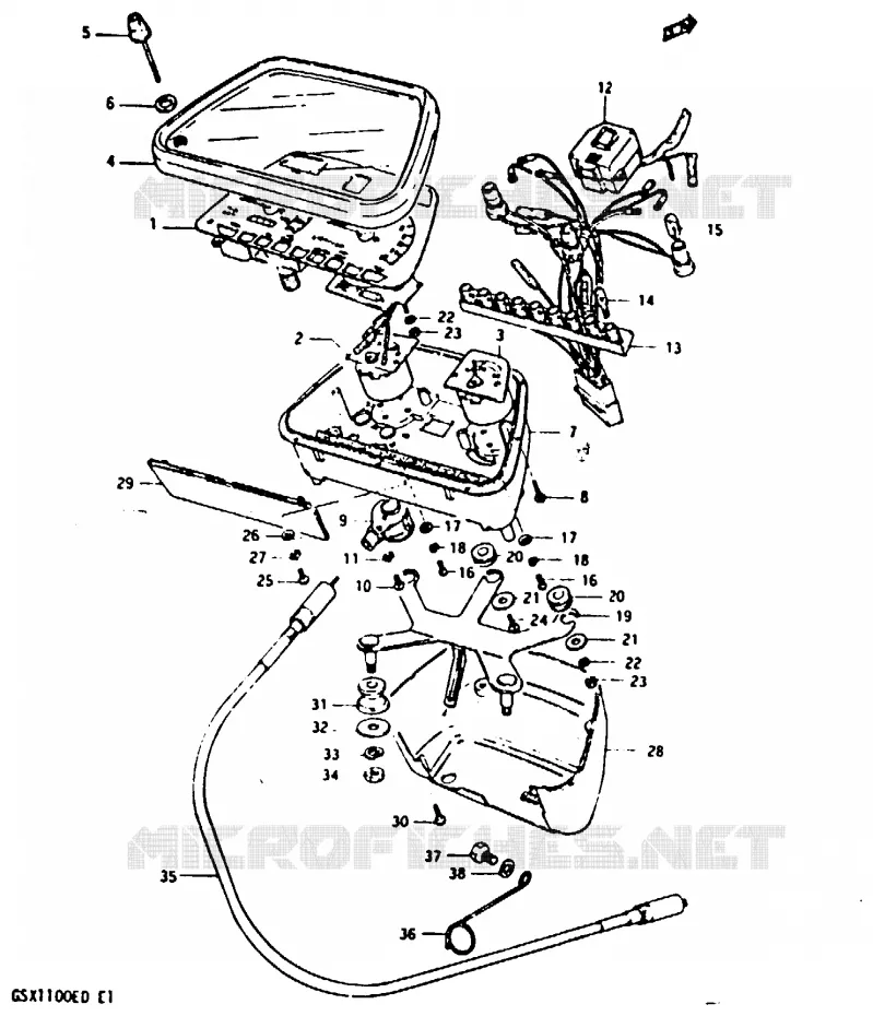 COMPTEUR (GSX1100ESD) Suzuki MOTO 1100 GSX-E 1982  GSX1100EZ(Z/D)