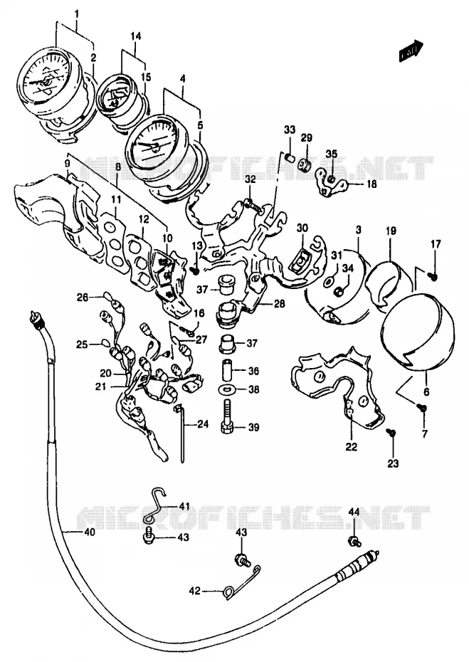 COMPTEUR Suzuki MOTO 1200 BANDIT 1996  GSF1200T(T/V/W/X/Y)