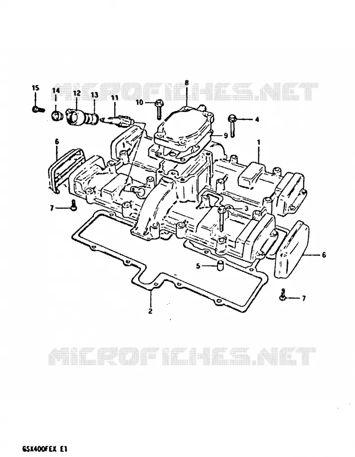 COUVERCLE DE CULASSE Suzuki MOTO 400 GSX 1981  GSX400FEX