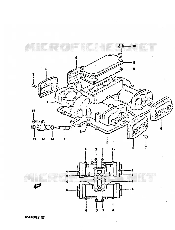 COUVERCLE DE CULASSE Suzuki MOTO 400 GSX 1982  GSX400SZ