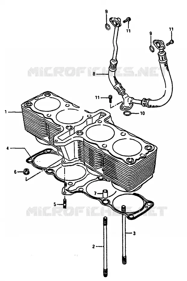CYLINDRE Suzuki MOTO 1100 GSX-R 1986  GSX-R1100G(G/H/J)