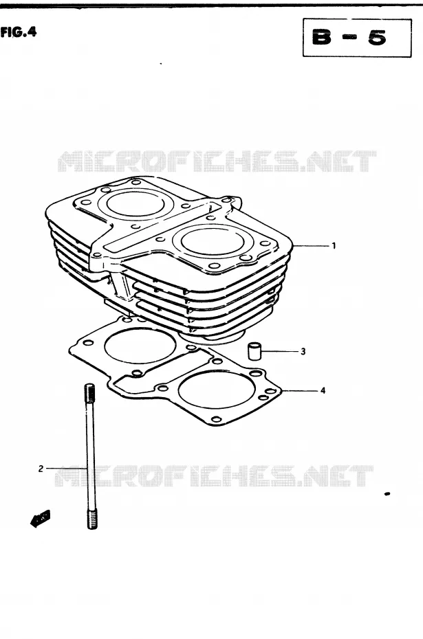 CYLINDRE Suzuki MOTO 250 GSX 1982  GSX250ESZ(Z/D)
