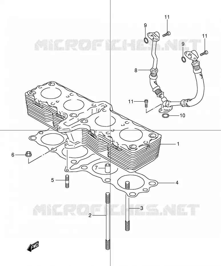 CYLINDRE Suzuki MOTO 600 BANDIT 2002  GSF600K2(E2)