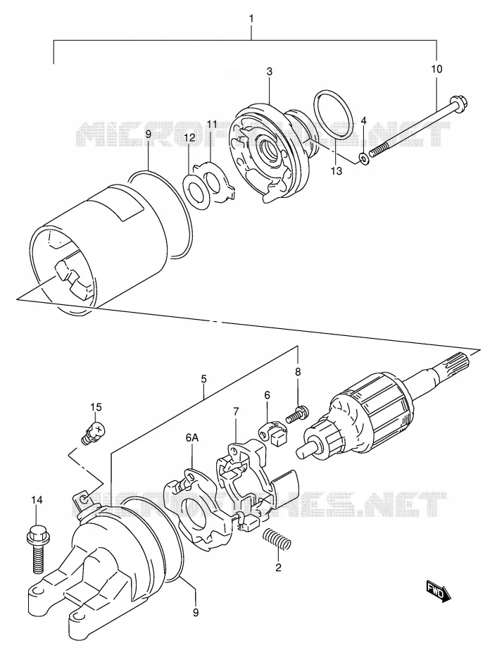 DEMARREUR Suzuki MOTO 600 BANDIT 1996  GSF600SUT(E2)