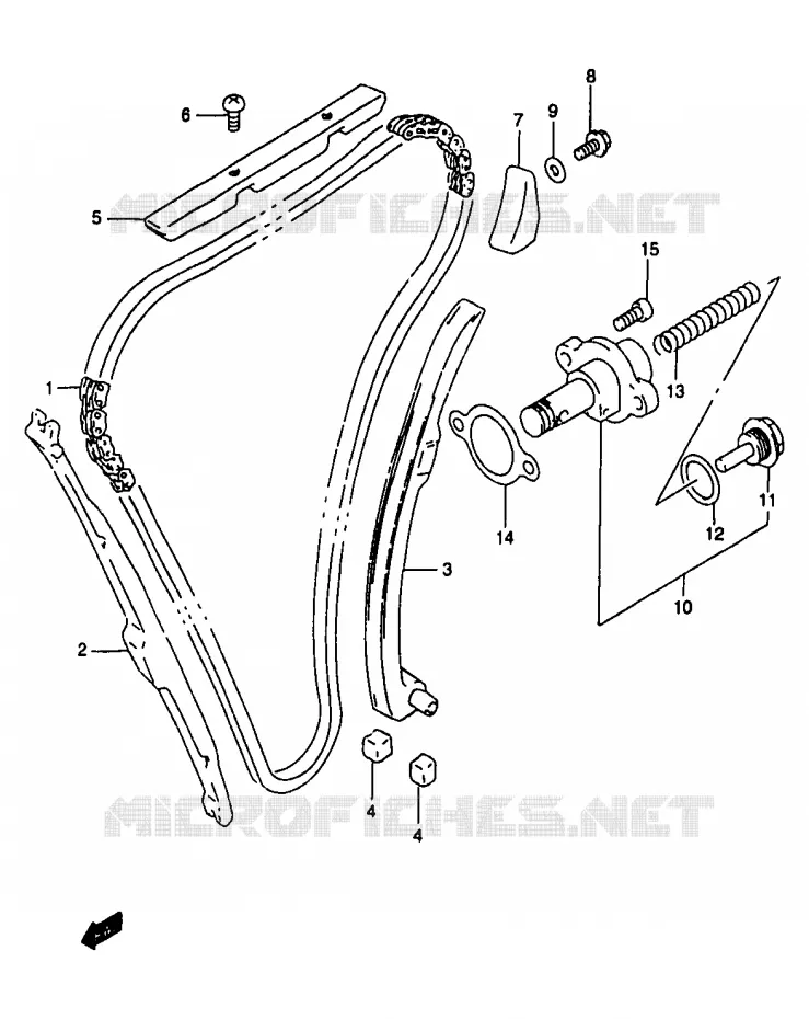 DISTRIBUTION Suzuki MOTO 1200 BANDIT 2000  GSF1200SAY(T/V/W/X/Y)