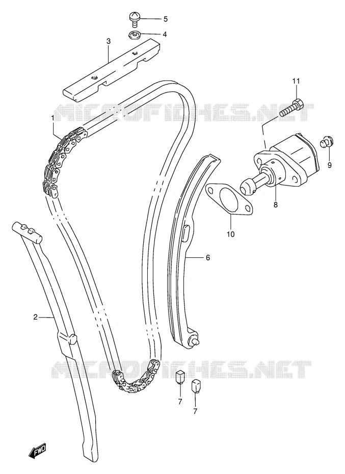 DISTRIBUTION Suzuki MOTO 250 BANDIT 2000  GSF250VY(E24)