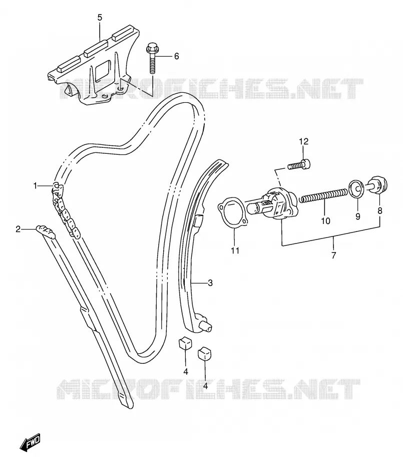 DISTRIBUTION Suzuki MOTO 600 BANDIT 1999  GSF600SX(E2)