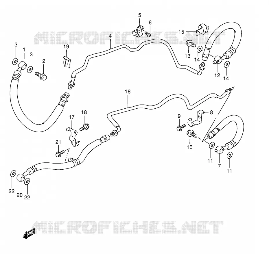 DURITE DE FREIN AVANT (GSF1200SAV) Suzuki MOTO 1200 BANDIT 1996  GSF1200ST(E28)