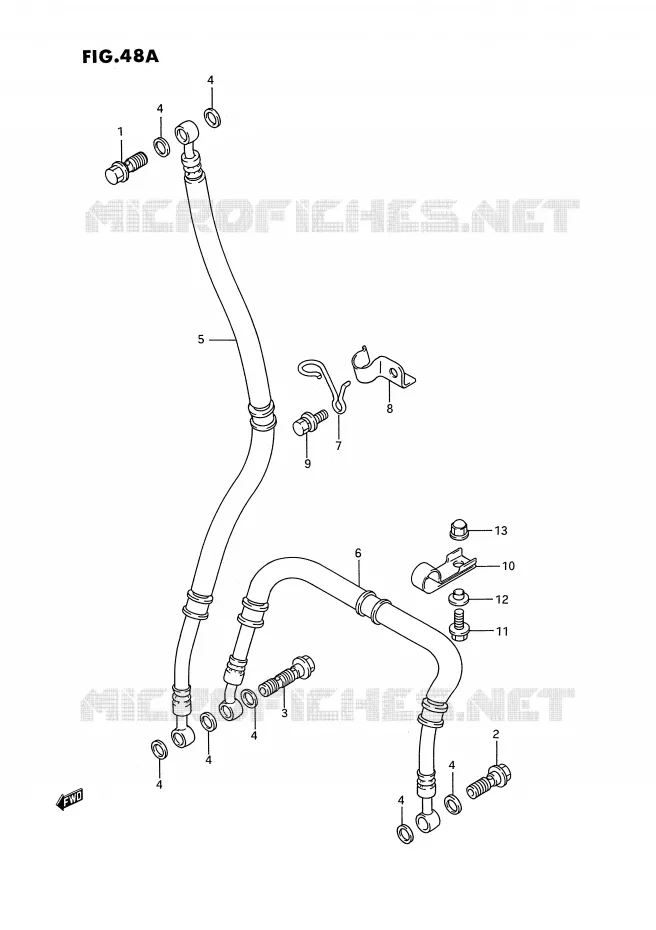DURITE DE FREIN AVANT (MODELE R/S) Suzuki MOTO 750 GSX-R 1993  GSX-R750WP(E2)
