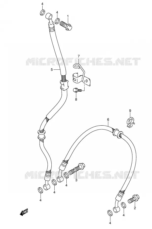 DURITE DE FREIN AVANT Suzuki MOTO 1000 GSX-R 2003  GSX-R1000K3(E2)