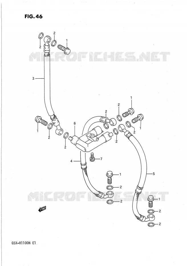 DURITE DE FREIN AVANT Suzuki MOTO 1100 GSX-R 1992  GSX-R1100N(E1)