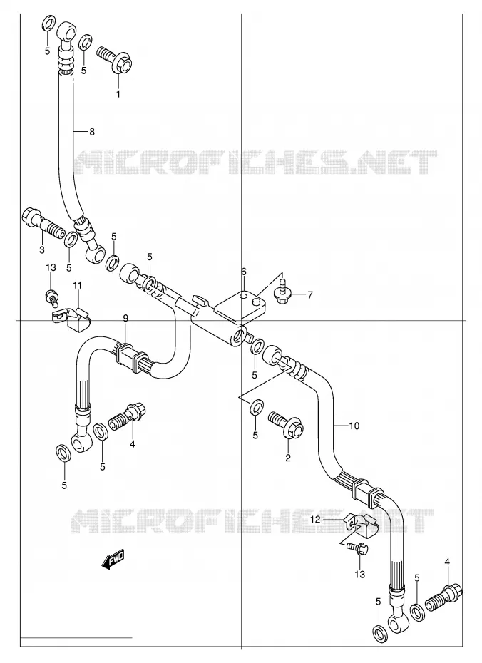 DURITE DE FREIN AVANT Suzuki MOTO 1200 BANDIT 2001  GSF1200K1(E2)