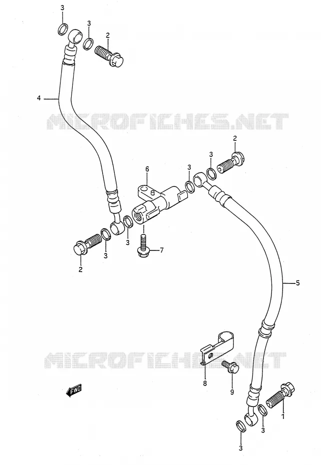 DURITE DE FREIN AVANT Suzuki MOTO 400 BANDIT-N 1993  GSF400P(E28)
