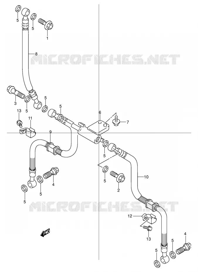 DURITE DE FREIN AVANT Suzuki MOTO 600 BANDIT 2004  GSF600SUK4(E2)