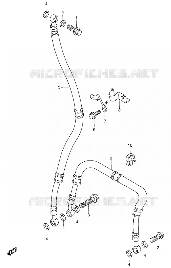 DURITE DE FREIN AVANT Suzuki MOTO 750 GSX-R 1997  GSX-R750V(E2)