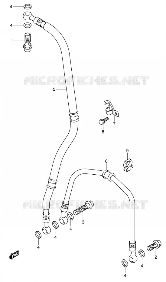 DURITE DE FREIN AVANT Suzuki MOTO 750 GSX-R 2004  GSX-R750U2K4(E2)