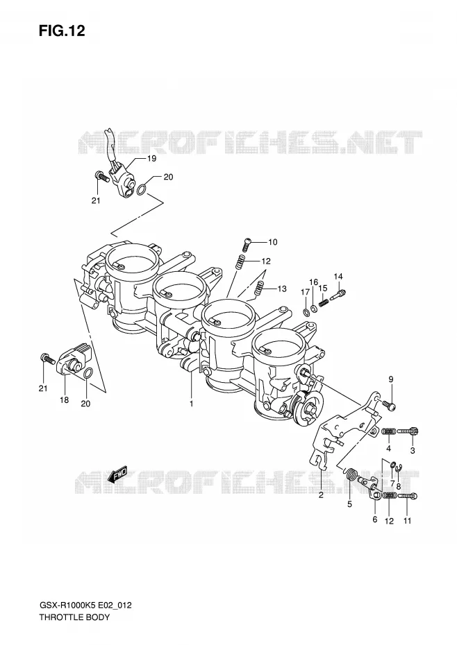 ENSEMBLE INJECTION Suzuki MOTO 1000 GSX-R 2005  GSX-R1000K5(E2)