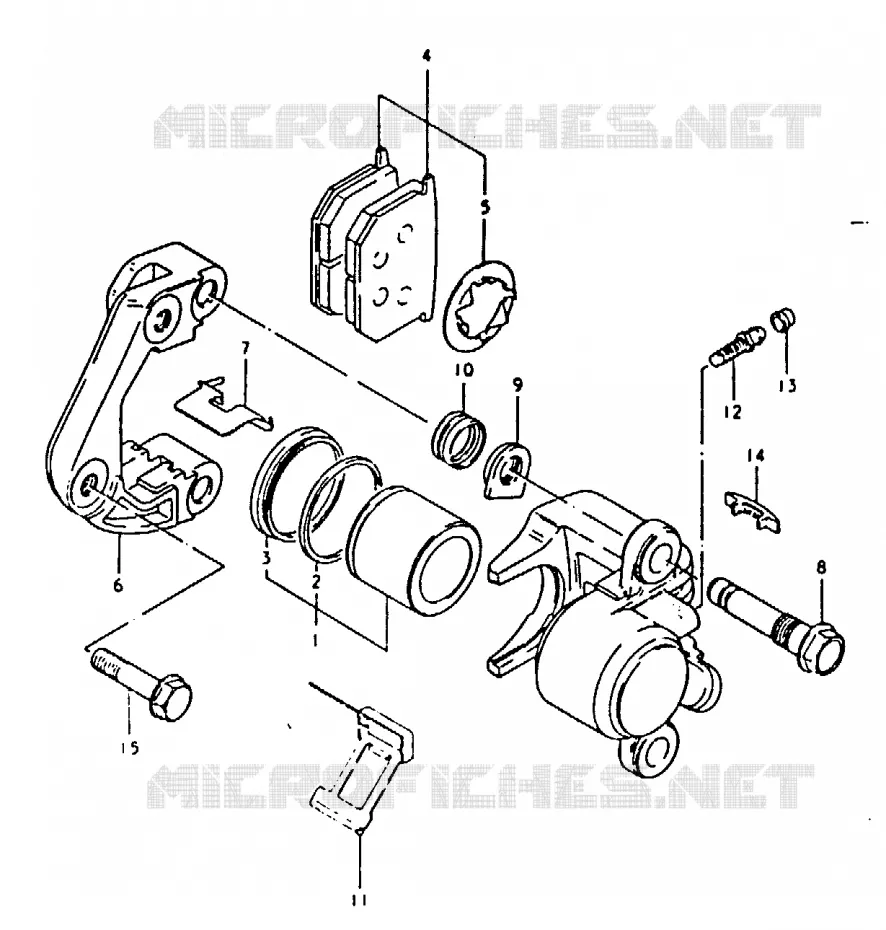 ETRIER DE FREIN AVANT Suzuki MOTO 1100 GSX 1981  GSX1100X(T/X)