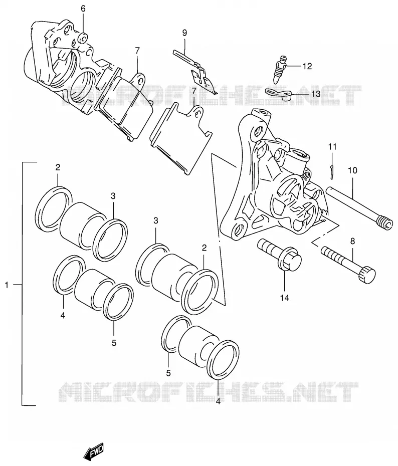 ETRIER DE FREIN AVANT Suzuki MOTO 400 GSX-R 1991  GSX-R400RM(E30)