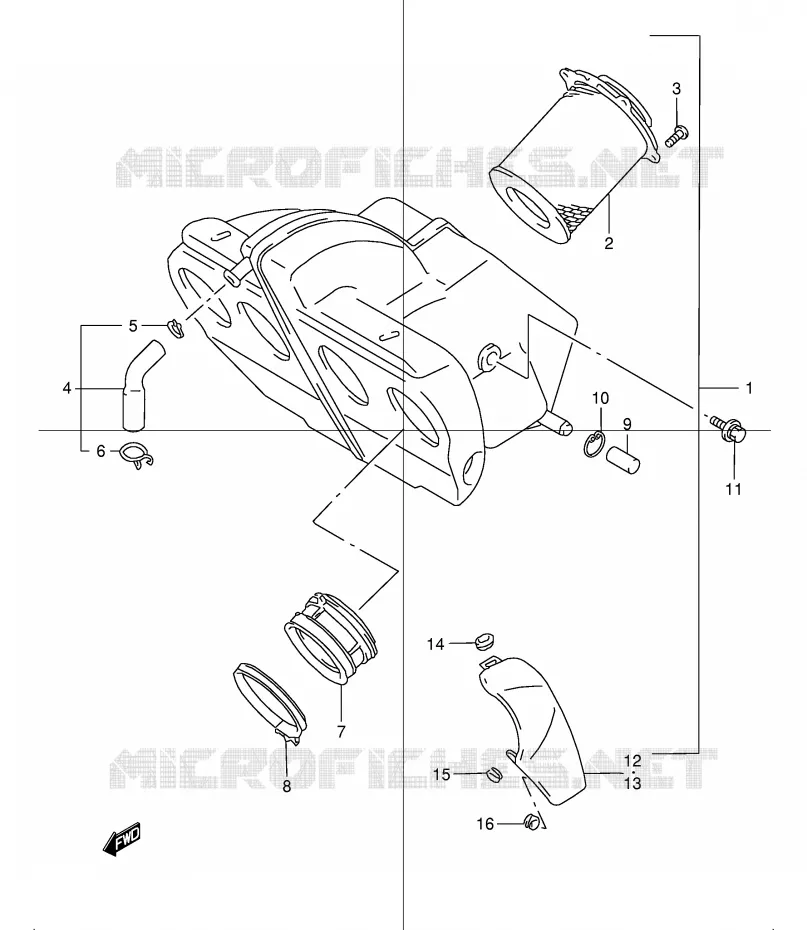 FILTRE A AIR Suzuki MOTO 1200 GSX 2000  GSX1200Y(E4)