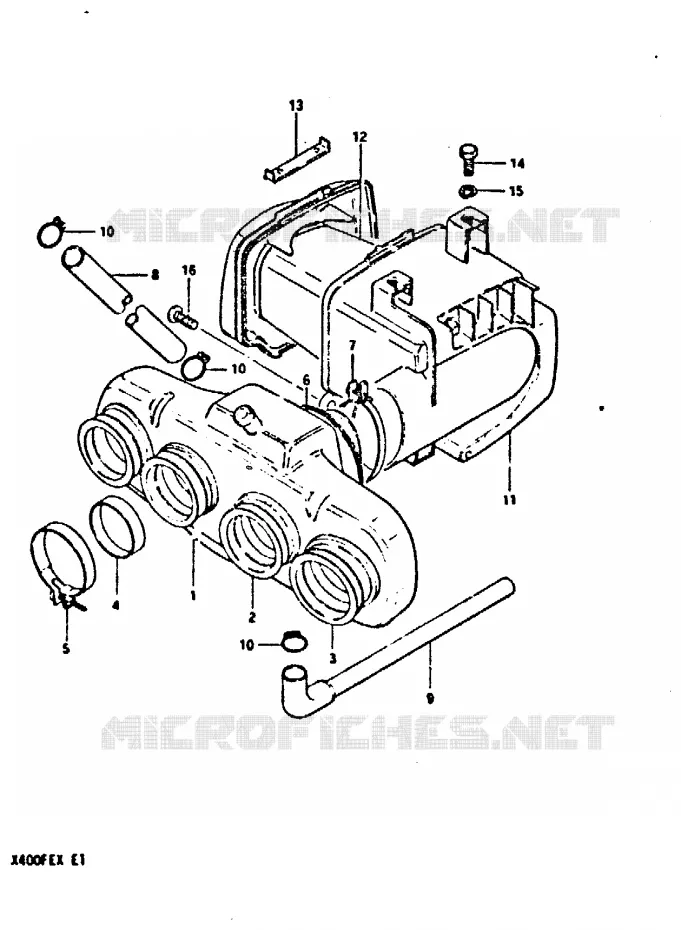 FILTRE A AIR Suzuki MOTO 400 GSX 1981  GSX400FEX