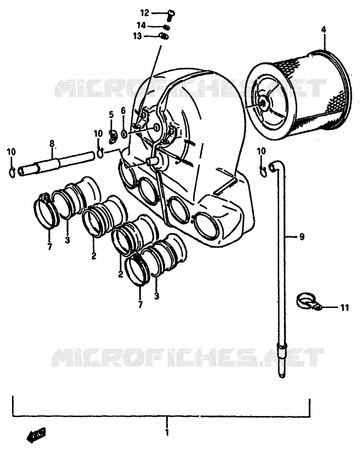 FILTRE A AIR Suzuki MOTO 750 GSX-R 1985  GSX-R750F(F/G/H) E34