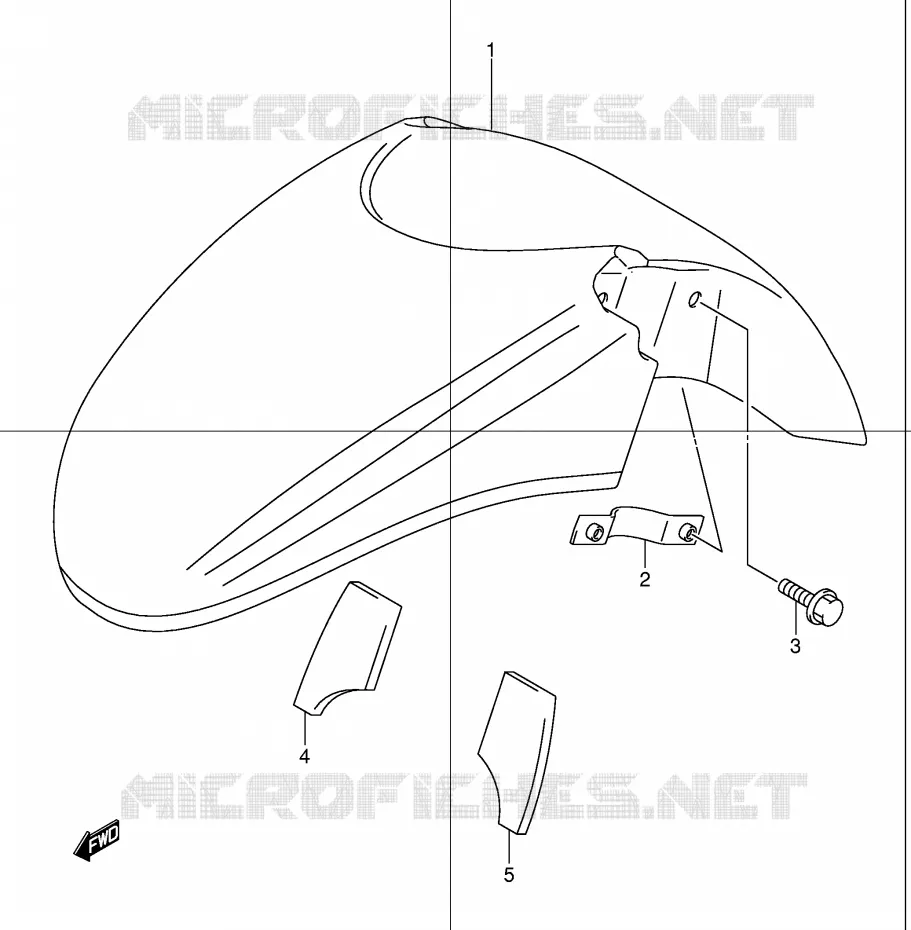 GARDE BOUE AVANT Suzuki MOTO 1200 BANDIT 2004  GSF1200ZK4(E2)