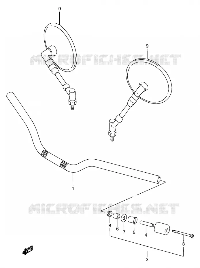 GUIDON Suzuki MOTO 1200 BANDIT 1999  GSF1200X(E2)