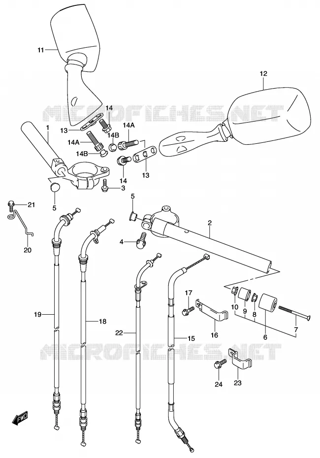 GUIDON Suzuki MOTO 600 GSX-R 2002  GSX-R600U2K2(E2)