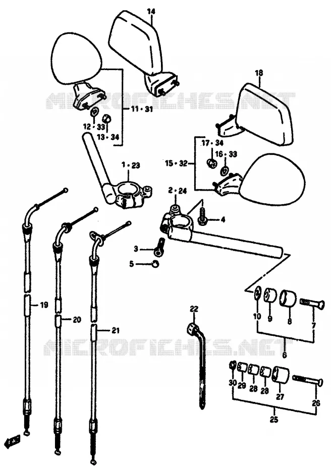 GUIDON Suzuki MOTO 750 GSX-R 1986  GSX-R750XG(F/G/H)