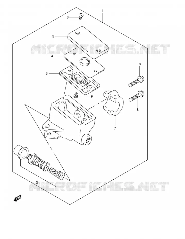 MAITRE CYLINDRE AVANT (VOIR NOTE) Suzuki MOTO 600 BANDIT 2000  GSF600SY(E2)