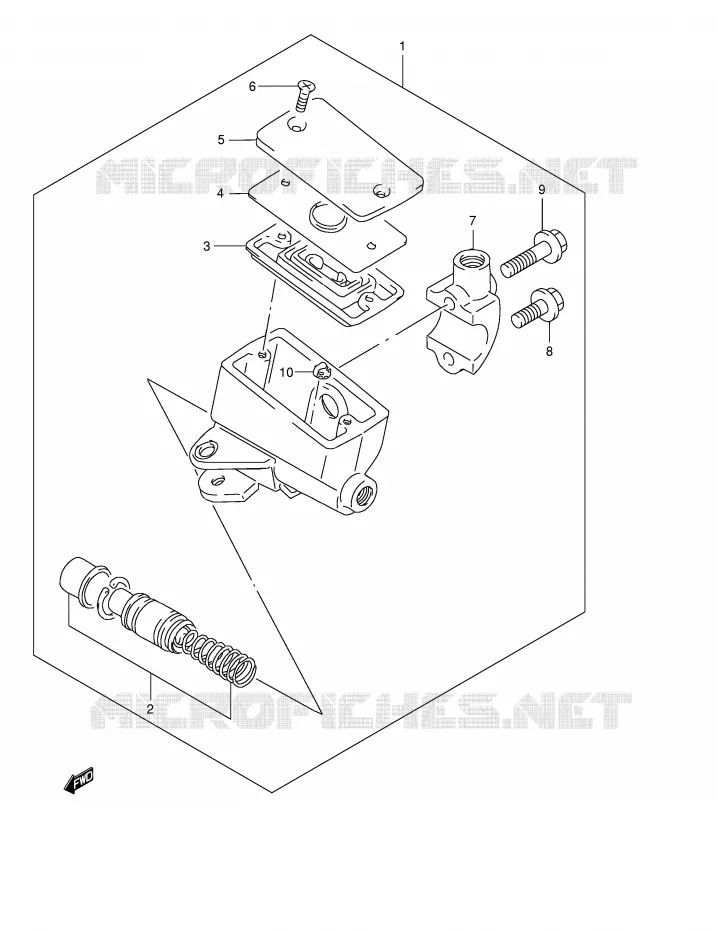 MAITRE CYLINDRE AVANT (VOIR NOTE) Suzuki MOTO 600 BANDIT 2004  GSF600SK4(E2)