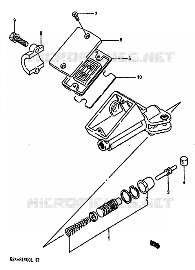 MAITRE CYLINDRE D'EMBRAYAGE Suzuki MOTO 1100 GSX-R 1989  GSX-R1100K(K/L)