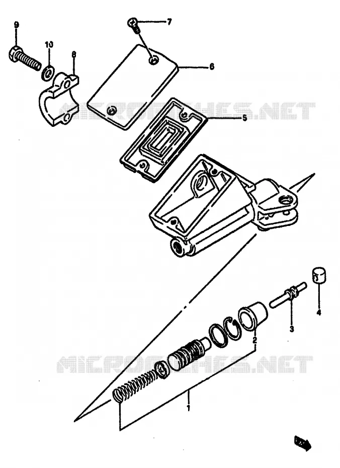 MAITRE CYLINDRE D'EMBRAYAGE Suzuki MOTO 750 GSX-R 1986  GSX-750G(F/G/H) E34
