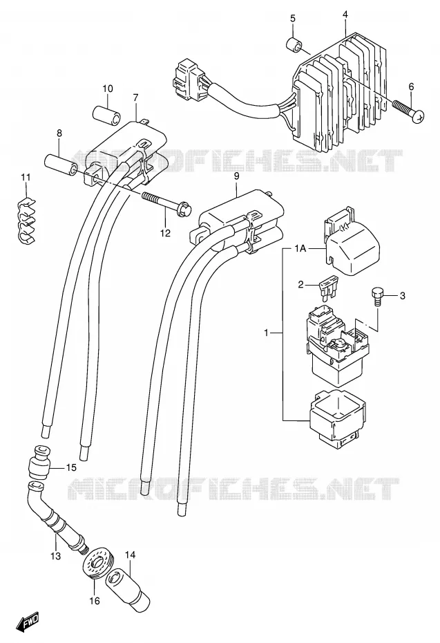 PARTIE ELECTRIQUE (MODELE T/V) Suzuki MOTO 750 GSX-R 1996  GSX-R750T(E2)