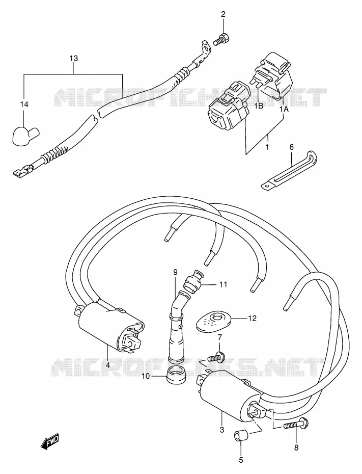 PARTIE ELECTRIQUE Suzuki MOTO 600 BANDIT 1995  GSF600US(E2)