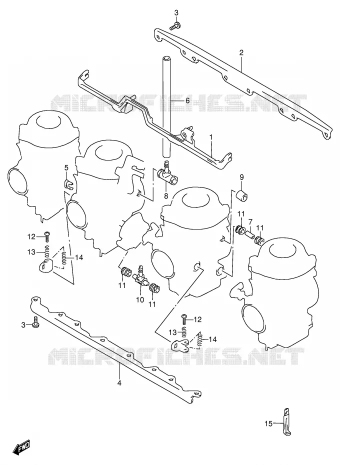 PIECES EXTERNES CARBURATEUR Suzuki MOTO 250 BANDIT 2000  GSF250VY(E24)