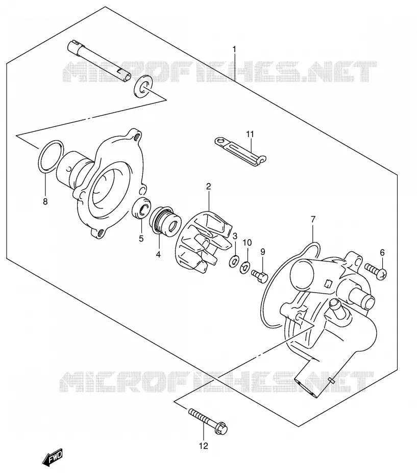 POMPE A EAU Suzuki MOTO 600 GSX-R 2005  GSX-R600U3K5(E2)