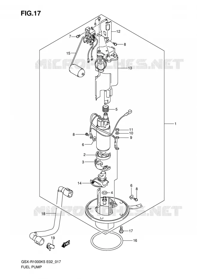 POMPE A ESSENCE Suzuki MOTO 1000 GSX-R 2006  GSX-R1000U2K6(E2)