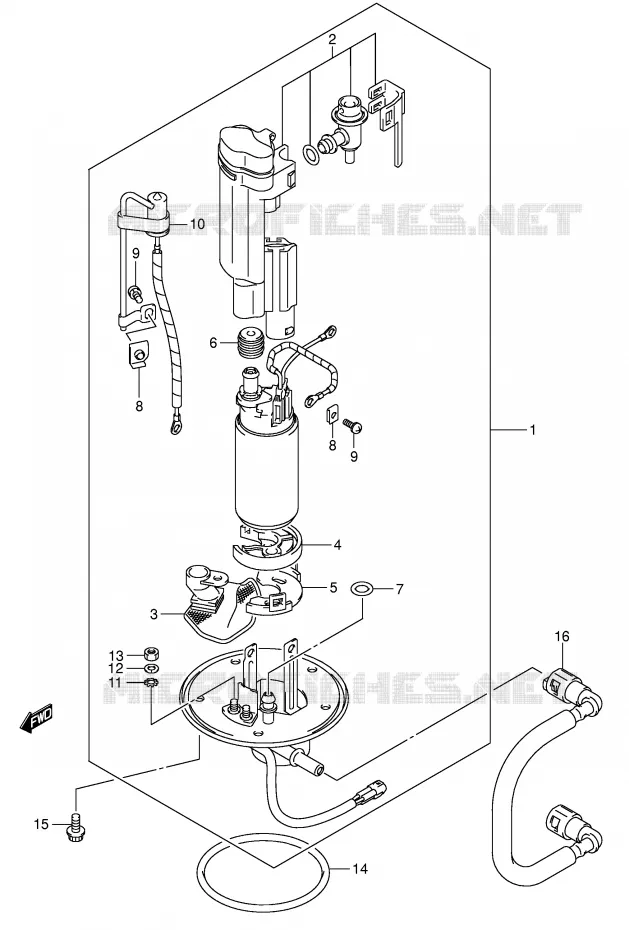 POMPE A ESSENCE Suzuki MOTO 600 GSX-R 2004  GSX-R600U2K4(E2)