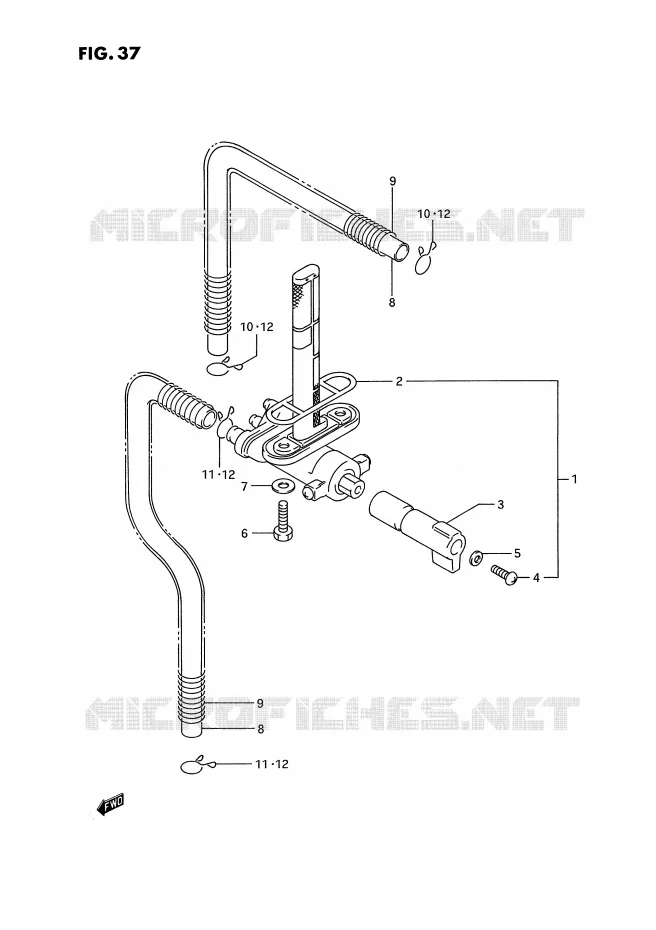 ROBINET D'ESSENCE (MODELE N/P) Suzuki MOTO 750 GSX-R 1993  GSX-R750WP(E2)