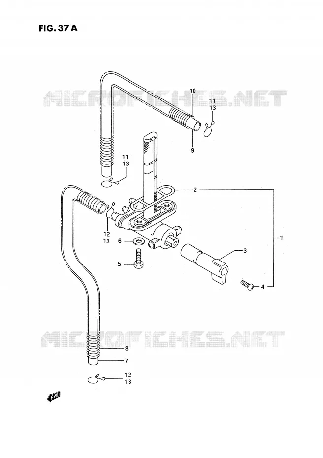ROBINET D'ESSENCE (MODELE R/S) Suzuki MOTO 750 GSX-R 1994  GSX-R750WR(E2)