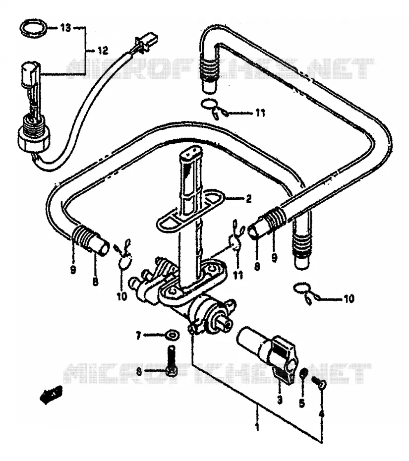 ROBINET D'ESSENCE Suzuki MOTO 1100 GSX-R 1991  GSX-R1100M(M/N)