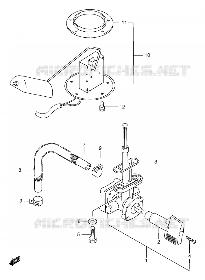 ROBINET D'ESSENCE Suzuki MOTO 1200 BANDIT 2000  GSF1200SAY(E2)