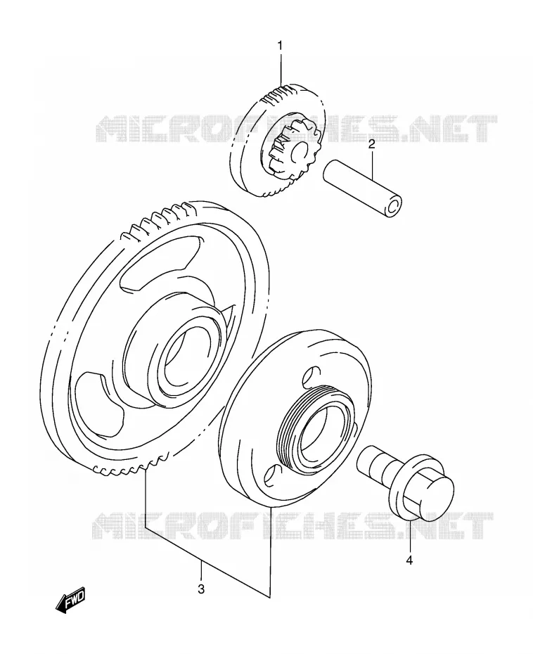 ROUE LIBRE DE DEMARREUR Suzuki MOTO 1200 BANDIT 1996  GSF1200ST(E28)
