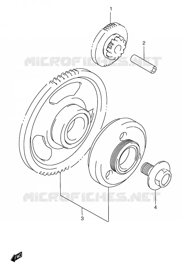 ROUE LIBRE DE DEMARREUR Suzuki MOTO 1200 BANDIT 1996  GSF1200T(E2)